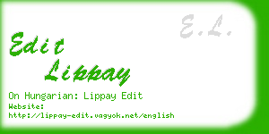 edit lippay business card